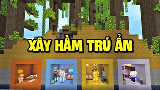 XÂY HẦM TRÚ ẨN DƯỚI LÒNG ĐẤT CÙNG BEE TEAM TRONG MINI WORLD