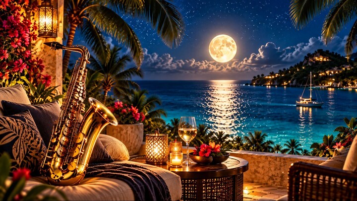 加勒比月夜浪漫爵士|Romantic Smooth Jazz × Caribbean Night Escape