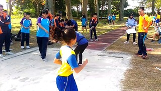 二中運動會13女子跳遠第四名亞岑