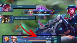Since Layla Is Getting A Revamp, Let's Try Her In SoloQ Mythic Rank | MLBB