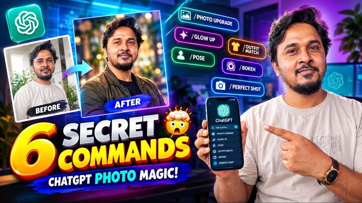 ChatGPT-এর 6টি Secret Photo Commands