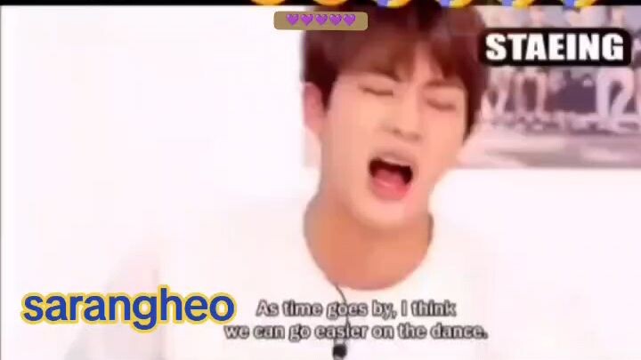 #sobrang cute mo seokjin #yhanne#사랑해 방탄소년단...