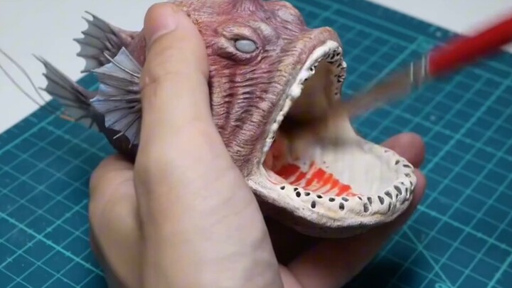 Deep sea giant mouth - lantern fish