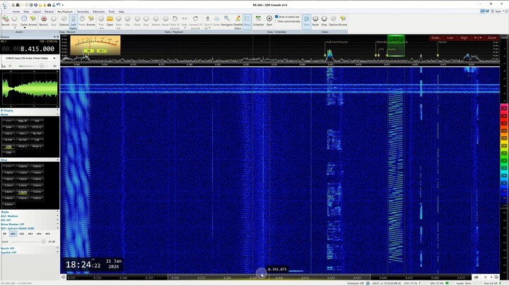 Ionosphere test. In 48Khz steps. I think it's HAARP.
