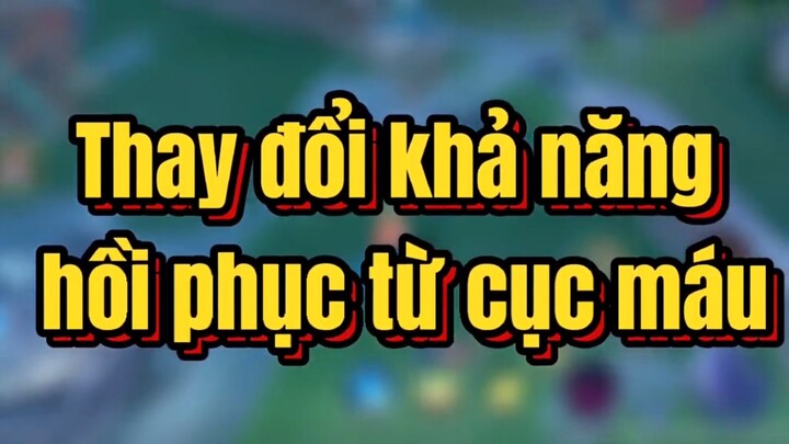 Thay đổi khả năng phục hồi từ cục máu