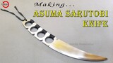 KNIFE MAKING | Making Asuma Sarutobi Knife