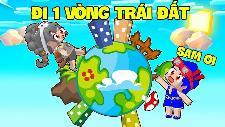 SAMMY VÀ PHONG CẬN THỬ THÁCH 24H ĐI MỘT VÒNG TRÁI ĐẤT TRONG LÀNG HERO TEAM MINI WORLD