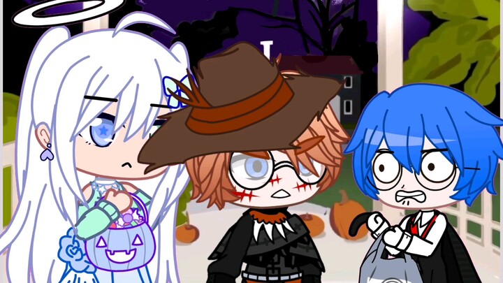 Halloween gacha club/life meme