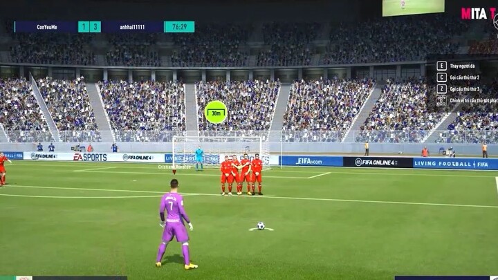 Cách đá phạt chuẩn xác #2 #gaming