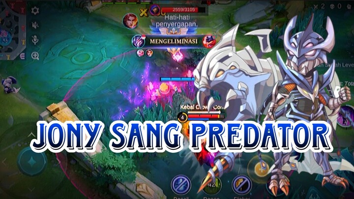 JONY SANG PREDATOR