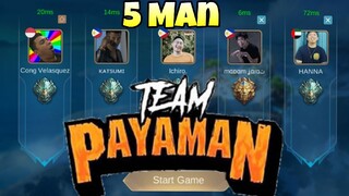 5 Man Team Payaman Prank In Mobile Legends