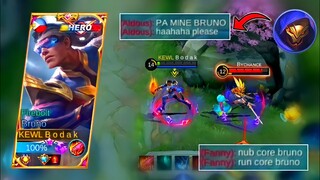 REASON WHY FANNY AND ALDOUS HATE ME | TOP GLOBAL BRUNO BEST BUILD 2021 - MARKSMAN JUNGLE META