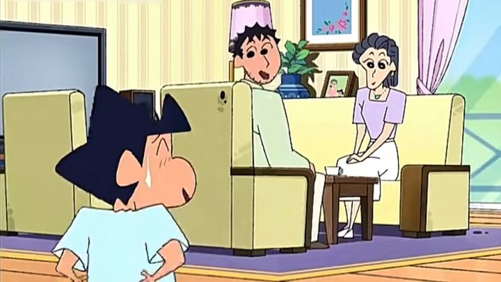 There is a huge gap between Shin-chan and the Kazama family!
