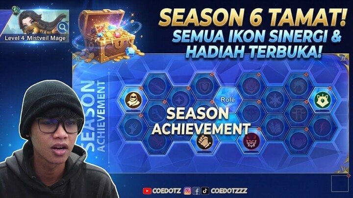 Akhirnya Klaim Semua! Review Hadiah Season Achievement S6 Magic Chess Go:Go #mcgg #gameplay