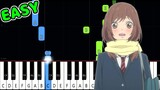 I Will  - Ao Haru Ride - SLOW EASY Piano Tutorial [animelovemen]