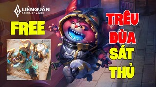 Nhận Free 2 Skin ( Toàn serrver ) Zip lý do gì phải cấm mùa 18 TNG liên quân mobile