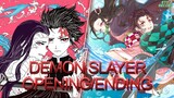 Demon Slayer: Kimetsu no Yaiba Opening and Ending Full (1-2)
