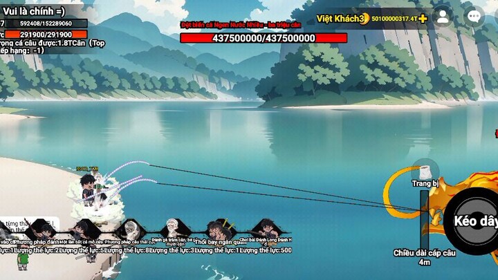 2 thầy trò đi câu cá