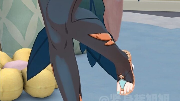 Masuk dan lihat kakinya