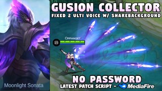 Fixed Gusion Collector Skin Script No Password | 2 Ulti Voice | Gusion Night Owl Skin Script | MLBB