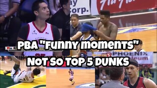 PBA "FUNNY MOMENTS" NOT SO TOP 5 DUNKS IN THE PBA / PBA BLOOPERS