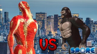 Colossal Titan vs Kong (2017) | Kaiju Deathmatch [S1E3] | SPORE
