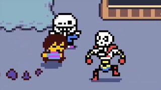【Undertale像素风动画】雪镇（作者：gatekid3）