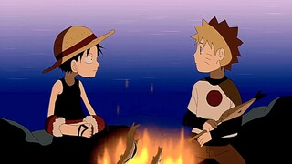 Gambaran Luffy jika ada di Naruto