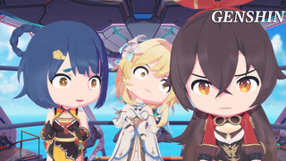 [MMD] Xiangling, Lumine and Amber - the three silly girls from Genshin