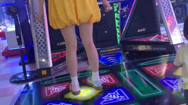 I thought being able to dance meant I could also play DDR (silence).