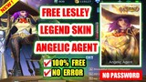 FREE LESLEY LEGEND SKIN (ANGELIC AGENT) | mobile legends