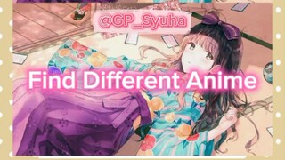 π FIND DIFFERENT ANIME π | LEVEL 3 |