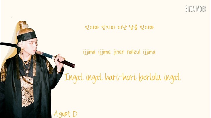 Agust D (SUGA) - daechwita [Han/Rom/Ina] Color Coded Lyrics | Lirik Terjemahan Indonesia