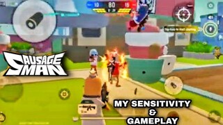 Sosej Team Battle Gameplay | My Gameplay and Sensitivity | SAUSAGE MAN Gameplay