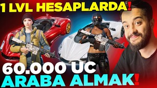 5 BOŞ HESAPTA 60.000 UC ARABA SANDIĞI AÇMAK! (ÇOK KOLAY ÇIKTI) PUBG Mobile