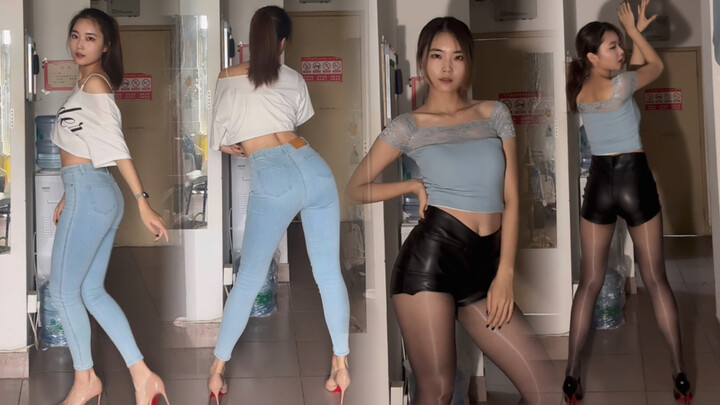 Celana jin + celana pendek dua set montase campuran EXID-DDD goyang goyang goyang, selesaikan terus 