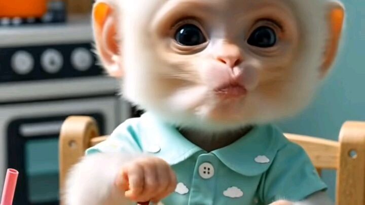 Monyet lagi makan sehat🤣