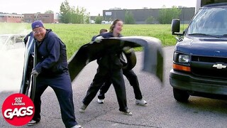 Crazy Robbery Prank | Just For Laughs Gags