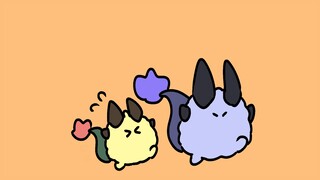 苇草球试图跟上香蕉球的脚步
