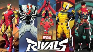Marvel Rivals - All NEW Character Skins & Cosmetics | Full Roster (4K)
