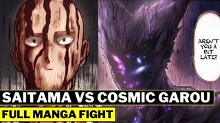 🔴 'SERIOUS SAITAMA VS COSMIC GAROU' !!! - Full Manga Fight