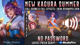 Revamped Kagura Summer Skin Script No Password | Full Sound & Full Effects | Mobile Legends