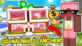 MIKE ĐEN SỞ HỮU NHÀ TRONG LÀNG HERO TEAM | THỬ THÁCH 24H TRANG TRÍ NHÀ TRONG MINECRAFT