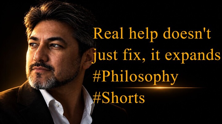 Real help doesn't just fix, it expands #Philosophy #Shorts