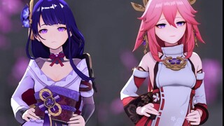雷神将军 八重神子 PINK