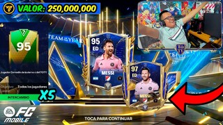 🐐 ME SALE MESSI TOTY en ESTE PACK OPENING del FC 24 Mobile *X5 Intercambio 95 GRL Asegurado*