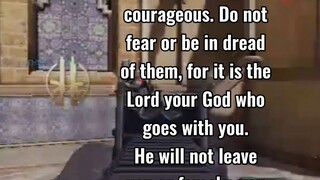 #Deuteronomy 3:28“Commission Joshua, encourage and strengthen him, for he will lead Israel.☺️
