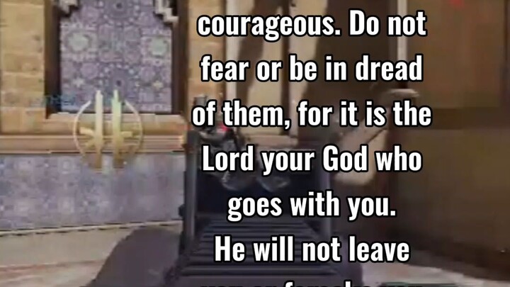 #Deuteronomy 3:28“Commission Joshua, encourage and strengthen him, for he will lead Israel.☺️