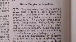 Pang Araw Araw na Talata.               Exodus 22:1-4