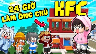 KEYD THỬ THÁCH 24 GIỜ LÀM ÔNG CHỦ TIỆM GÀ RÁN KFC TẠI LÀNG BEE TEAM VÀ CÁI KẾT TRONG MINI WORLD